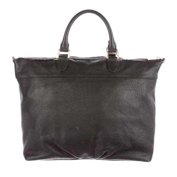 TORY BURCH black leather top handle handbag - Picture 4 of 8